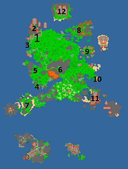 Mapa Wyspy Wulkanicznej